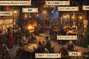 ファンタジー世界の「冒険者が集まる酒場」