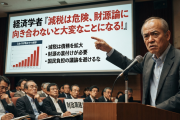 経済学者「減税は危険、財源論に向き合わないと大変なことになる！」
