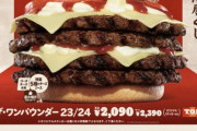 バーガーキング、ハンバーガー二つで600円の破格のセール実施中