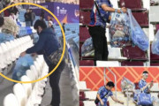 韓国ファンの競技場清掃に…日本「日本を尊敬して」主張＝韓国の反応