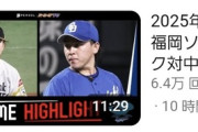 パリーグTVの交流戦ハイライト動画の再生数が…