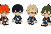 「ハイキュー」腕立て伏せも自由自在！？手乗りサイズのマスコット発売！ツッキーら12名が登場