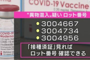 【悲報】製薬会社「モデルナ日本向けだけ異物混入したわ?」