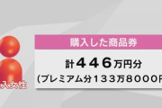 1人で446万円分プレミアム付き商品券「車買う」ルール逸脱も抜け道…市は返還求めず
