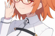 【FGO】眼鏡ぐだ子イラスト！！　赤い眼鏡が似合ってます！！