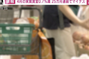 【悲報】実質賃金、過去最長の25カ月連続マイナス。ありがとう自民党