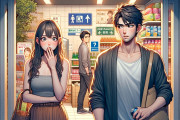 彼女「アレレレー？彼がコンビニでトイレ借りたのに何も買わないよ？失礼です、どうする？」