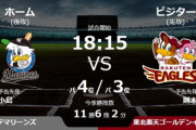 試合実況　8月21日18:15～ ロッテ－楽天 (先発 小島×則本)