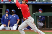 【MLB】大谷翔平、第1打席で先制5号ソロ　松井秀喜に並び日本人最多本塁打