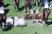 【GIF】今日の落馬事故、ガチでヤバイ【中山7R】