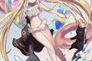 【FGO】水着アビーちゃんイラスト！！　ツインテアビーちゃん可愛いです！！