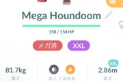 【ポケモンGO】ヘルガーをメガ進化させたら英語名になるバグ