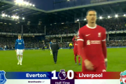 【速報】遠藤航ベンチのリバプール、エバートン相手に1点リードされて前半終了ｗｗｗｗｗｗｗ