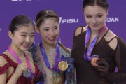 ユニバ女子表彰式 1位 住吉りをんちゃん 2位 千葉百音ちゃん