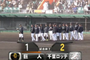 2月24日　巨人１－２ロッテ　先発八木が3回無失点！計5人の投手が1失点リレーと好投し1点差勝利！対外試合無敗継続