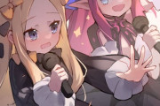 【FGO】アビーちゃん＆エリちゃんイラスト！！　歌ってる二人いいですね！！
