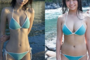 【画像】スレンダーとムチムチが同じビキニを着た結果ｗｗｗｗｗｗｗｗｗｗｗ