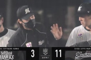 【ロッテ対ソフトバンク12回戦】ロッテが１１－３でソフトバンクに大勝し４連勝！単独２位浮上！藤原が３安打３打点！！ソフトバンクは千賀が３回途中１０失点ＫＯ