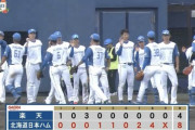 日ハムが16安打8得点で楽天に逆転勝ち！矢澤猛打賞、水野2安打3打点、万波2安打＆決勝犠飛！