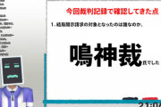 【Vtuber】鳴神裁かれる！？