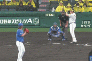 阪神５ー１DeNA　４回裏　シェルドン・ノイジー　タイム2ベースリーヒット