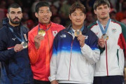 ◆パリ五輪◆日本の金メダリストを差し置いて「なぜお前が前列に？」…韓国柔道選手に海外から批判の声