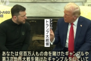 【悲報】トランプ、ゼレンスキーと激しい口論になり交渉決裂ｗｗｗｗ