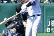 阪神・井上が２ランで猛アピール　オリックス・ドラ１曽谷の１４９キロを左翼席へ