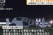 【東北道】逆走車が正面衝突、その後事故渋滞の列にトラックが追突　3人が死亡、10人が重軽傷