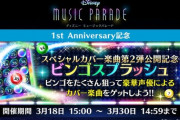 【ミューパレ】(22/03/18)ビンゴスプラッシュが開催！ 「パート・オブ・ユア・ワールド」「ふしぎの国のアリス」「アラビアン・ナイト」のカバー曲が登場！！