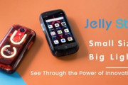 Unihertz､3インチの超小型スマホ｢Jelly Star｣のクラウドファンディングを間もなく開始  赤･青の透明ボディで背面にLEDライト搭載