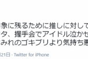 【正論】セクシー女優さん「握手会でアイドル泣かせて喜んでるゴミ、ゲロまみれのゴキブリより気持ち悪い」