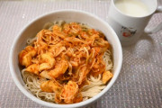 八木栞「冷麺風そうめん！！！！！」