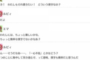 書き初めの四字熟語、ルビィちゃん「粉骨砕身」エマちゃん「一心不乱」【毎日劇場】