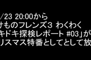 12/23 20:00から「けものフレンズ３ わくわくドキドキ探検レポート #03」がクリスマス特番としてとして放送