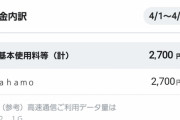 【悲報】ahamo、なんだかんだで5000円掛かってしまう