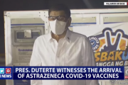 【フィリピン】日本提供のワクチン到着　ドゥテルテ大統領、みずからワクチンのコンテナを出迎え歓迎