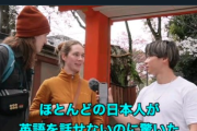 【悲報】外国人「日本人のほとんどが英語を喋れないことに驚いた」←日本人大激怒で4.4万良くないね