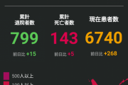 【速報】日本、＋288　死亡も＋6で完全終息へ