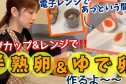 小倉優子、卵をアルミホイルで包み水に漬けて電子レンジに入れる調理法を公開