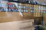 【大悲報】本日の東京都の新型コロナ感染者数がついに1000人突破……1300人超【感染爆発】