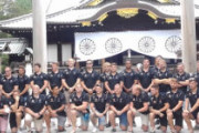 【日英】イギリスの屈強なラグビー選手達が靖国神社を参拝