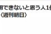 【朝日新聞AERA】テレビを見ていて信用できないと思う人1位は「安倍首相」 （64票）約6割（111人が回答）