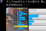 【悲報】Adoちゃん「マリオカートしていたらAdoが現れてめちゃくちゃ負けた、悔しい私が本物なのに…」