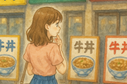 牛丼は吉野家・松屋が多いかな、すき家はあまり行かない
