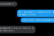 中国人詐欺師「LINE教えてください」 日本人「別の中国人詐欺師のLINE教えたろｗ」 → 結果ｗｗｗｗｗ