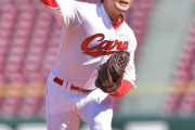 カープ菊池涼介1号HR！大瀬良7回4失点。9回上本＆會澤らの連打で猛追も1点届かず【広島3-4中日/無観客練習試合】