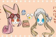 【FGO】ハベにゃんとパンケーキ作るアビーちゃんGIF！！　この二人可愛すぎる＾～