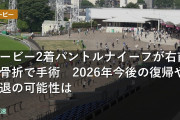 ダービー2着パントルナイーフが右前膝骨折で手術　2026年今後の復帰や引退の可能性は