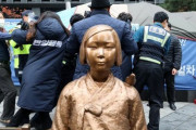 少女像近くで反安倍反日青年学生共同行動と保守団体が衝突＝韓国の反応